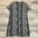 MNG Casual Brown & Off White Snakeskin Button Front V Photo 6