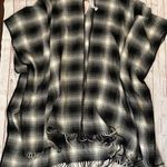 Forever 21 New Gray/ Black/ White Poncho Wrap One Size By Photo 4