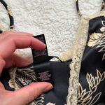 Victoria's Secret Victoria Secret Women's Black Floral Lace Front Tie Sleep Cami Size Small Photo 5