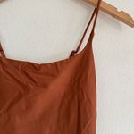 SKIMS  Iconic Swim Square Neck One Piece in Bronze, Size Medium Photo 3