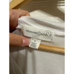Treasure & Bond  women's white short sleeve‎ scoop neck tee size Small Photo 1