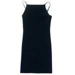 ZARA •  knit square neck mini dress black small Photo 4