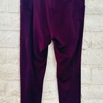 Victoria's Secret Legging burgundy size 10 excellent condition Photo 6