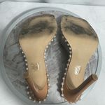 Steve Madden  Zaylee Clear Rhinestone Mule Heels Nude Size 8.5M Square Toe Photo 7