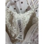 Zenana Outfitters White Lace Criss Cross Strappy Bralette Crop Top Plus Size 1X Photo 5