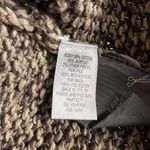 Dana Buchman Brown Chunky Knit Faux Fur Collar Cardigan Jacket L Photo 2