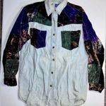 Vintage IOU Velvet Denim Outfit Blue Size undefined Photo 1