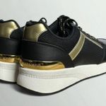 Breath Walker Lady Acupressure Sneakers in Black/Gold Black Size 8.5 Photo 2