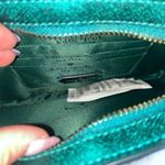 Kate Spade Teal Glitter Clutch with Gold Chain Photo 2