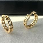 14mm Small Gold Hoop Earrings for Women Photo 2