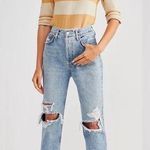 AGOLDE NWT Fen High Rise Relaxed Taper Denim Jeans Size 24 Photo 0