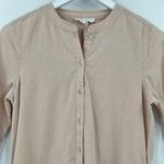 Apiece Apart Mini Dress Pink Blush Maurino Drop Waist 3/4 Sleeves Button Size XS Photo 4