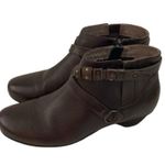 Abeo Biosystem Nancy Ankle Booties Womens Size 8.5 Brown Leather Comfort Nuetral Photo 7