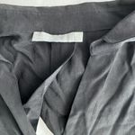 Vince  Silk Slit Back Shirtdress In Black Size Small Photo 3