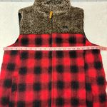 Simply Southern Buffalo Plaid Vest with Sherpa Collar Size L Photo 9