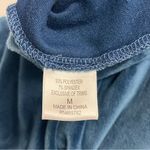 Imperfect Natori lounge pants velour track suit pants pockets drawstrings sz med Blue Photo 12