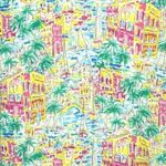 Talbots  Shirt Womens Medium Petite Multicolor Santorini‎ Greece Print Novelty Photo 5