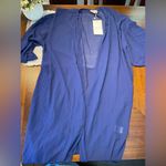 New size medium lightweight woman’s navy blue sheer cardigan Photo 0