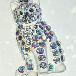 Kirks Folly Sparkling Rhinestone Cat Pendant Necklace Black Photo 0