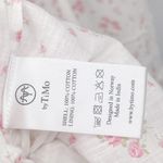 Anthropologie byTiMO Cotton Slub Midi Dress Floral Print Lace Button Down Cottagecore Small Photo 85