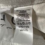 Loft SZ 26/2 Skinny Crop Jeans Mid-Rise Stretch Frayed Hems Pocket Zip-Fly White Photo 11