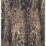 Carmen Marc Valvo Carmen Mark Valvo Cheetah Animal Print Thin Knit Sweater Beaded Neckline Size S Photo 6