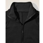 Athleta  Altitude Half Zip Sweatshirt Womens 2X Black Fleece Lined Photo 2