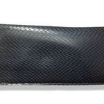 Vintage 90s Empire VisionFaux Blue Snakeskin Glasses Case Photo 1