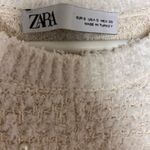 ZARA  Pearl Trim Mini White Dress Photo 5