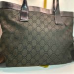 Gucci Black Tote Hand Bag with Iconic GG Design Photo 1