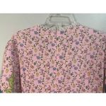 Dalia Macphee Pink Floral Long Sleeve Maxi Dress Size 2XL Photo 9