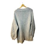 Unsubscribed Women’s Chunky Cardigan Small Gray Oversized Hand Knit Peru NWT Photo 2
