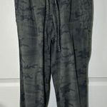 LOFT Camo Jogger Pants High Rise Women's Size S Cotton Lyocell Green Photo 0