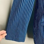 Alice McCALL Mini Lily Lyric Dress 4 Blue & White Denim Pinstripe Lace Up Neck Photo 4