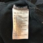 H&M Wrap Dress Leaf Print Stretch Elbow Sleeve Black Gray 4 Photo 3