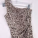J.Crew NWT  Leopard Print One Shoulder Ruched One Piece Swimsuit Size 2 NEW Photo 2