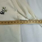 NWT Naked Beast 100% Silk Panda Embroidered Shirt Blouse Women’s Medium … White Photo 6