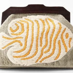 ZARA NWT Embroidered Fish Clutch Bag Rare Statement Piece Photo 0