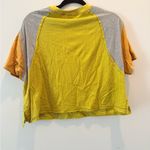 Urban Outfitters  Women’s Colorblock Tee - Mustard, Gray, and Orange Photo 3