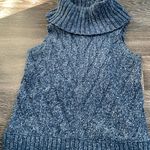 Kensie  Cropped Knitted Chunky Sweater with hood/turtle Neck Women’s Sz S Photo 7