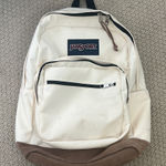 Jansport  Classic Cream and Brown Backpack Photo 0