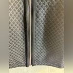 Chico's Chico’s Weekender black vest w/ checks zipper frt w/ elastic back, front pockets Photo 11