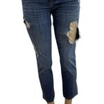 Elle  Ripped Crop Jeans Size 6 (Preowned) Photo 0