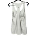 Lululemon Athletica Women's White Striped Racerback Tank Top Size Medium Photo 1
