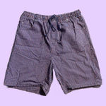 Vintage 90s Bobbie Brooks Pinstripe Boxer Style Shorts 🔥 Blue Size L Photo 0