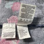 Jessica Simpson  Mini Dress 2X Blue Pink Rose Floral‎ Corset Smocked Micro Ribbed Photo 11