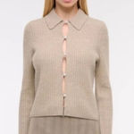 Abercrombie & Fitch NWT  Pearl Button Collared Wool Blend Cardigan Photo 0