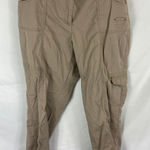 Chico's  Khaki Cargo Pant Size Large Photo 0