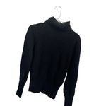 Frame  Black Ribbed Knit Turtleneck Sweater Womens XS Classic Fit Photo 1