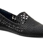 Birdies The Woven Starling Flat Loafer Black Faux Leather Smoking Slipper 7.5 Photo 6